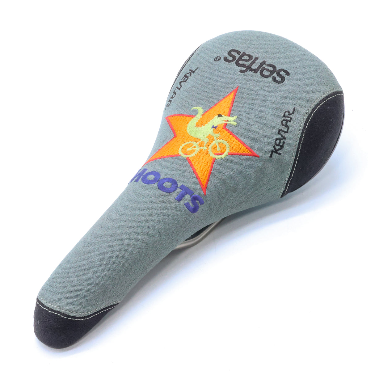 Moots Serfas Embroidered Kevlar Titanium Rails Bike Saddle - 125mm