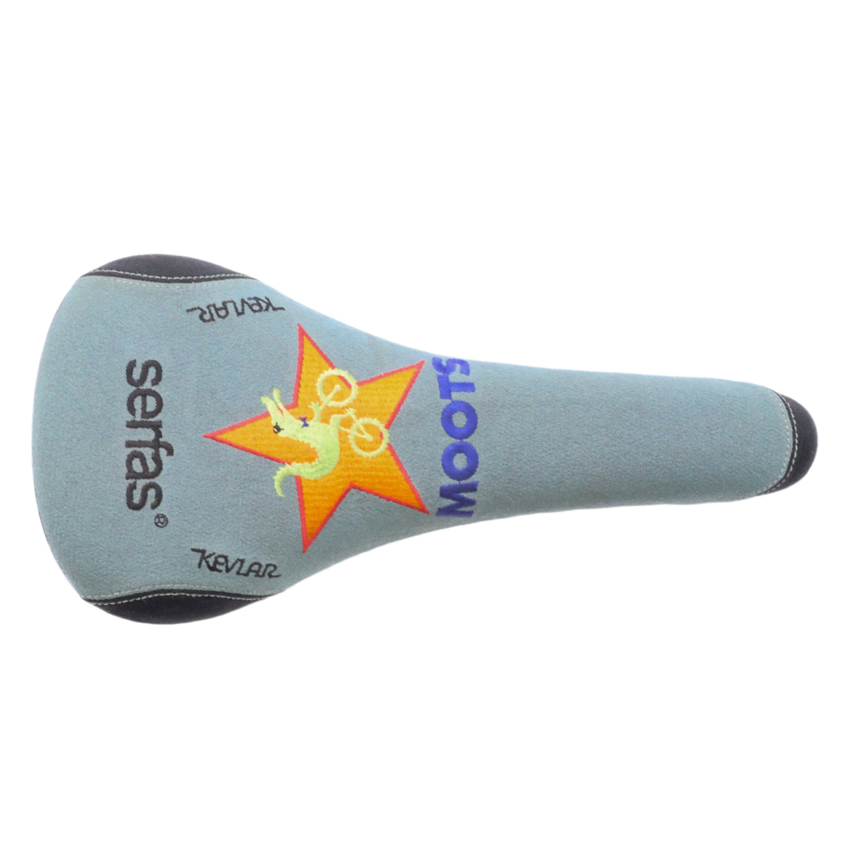 Moots Serfas Embroidered Kevlar Titanium Rails Bike Saddle - 125mm