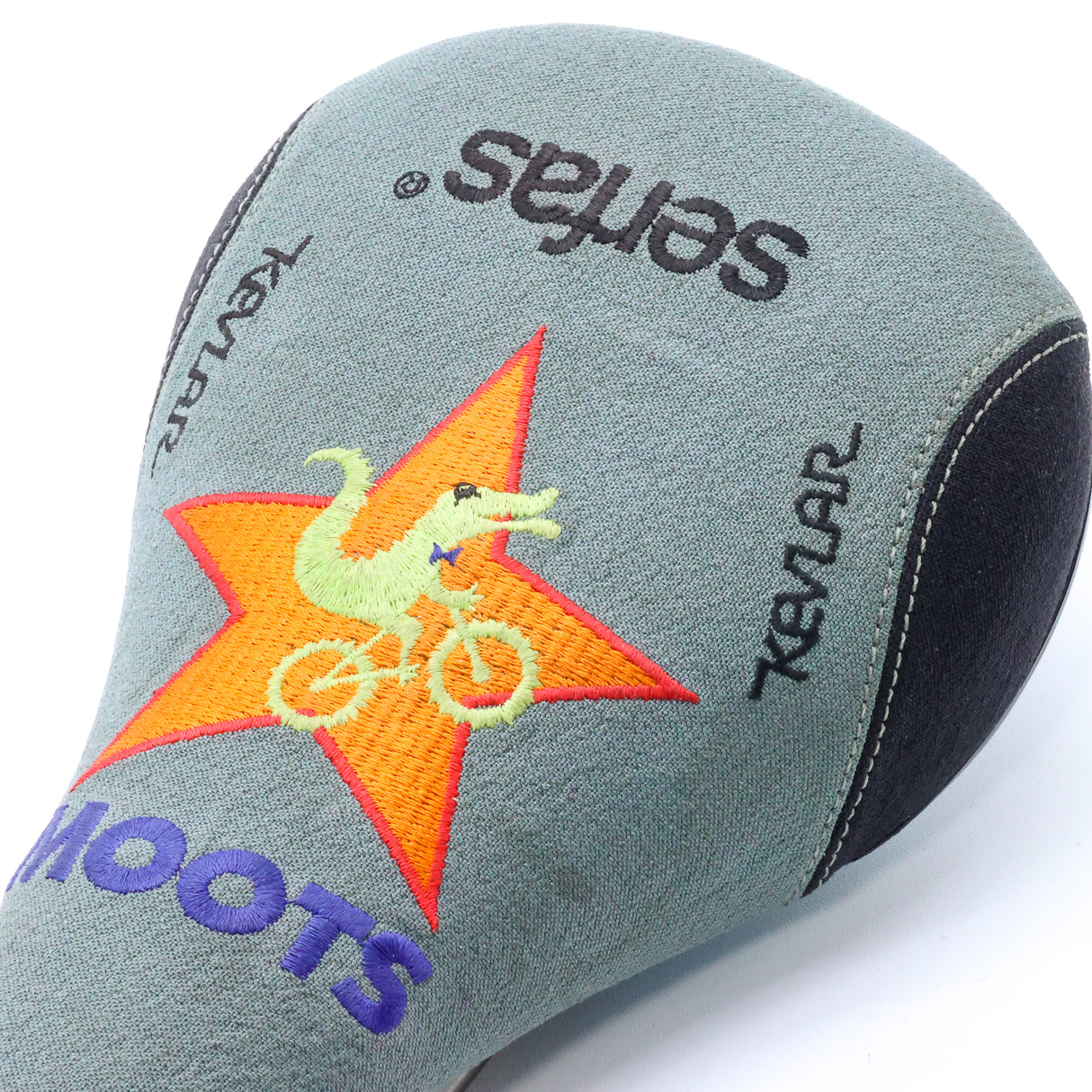 Moots Serfas Embroidered Kevlar Titanium Rails Bike Saddle - 125mm