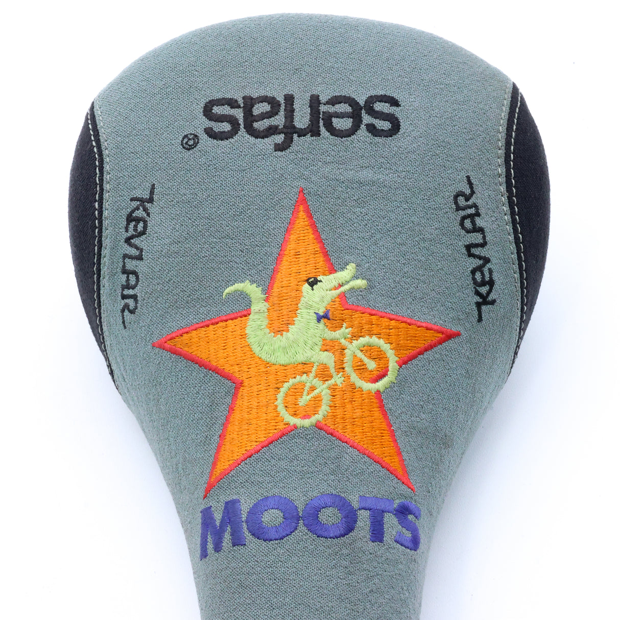 Moots Serfas Embroidered Kevlar Titanium Rails Bike Saddle - 125mm