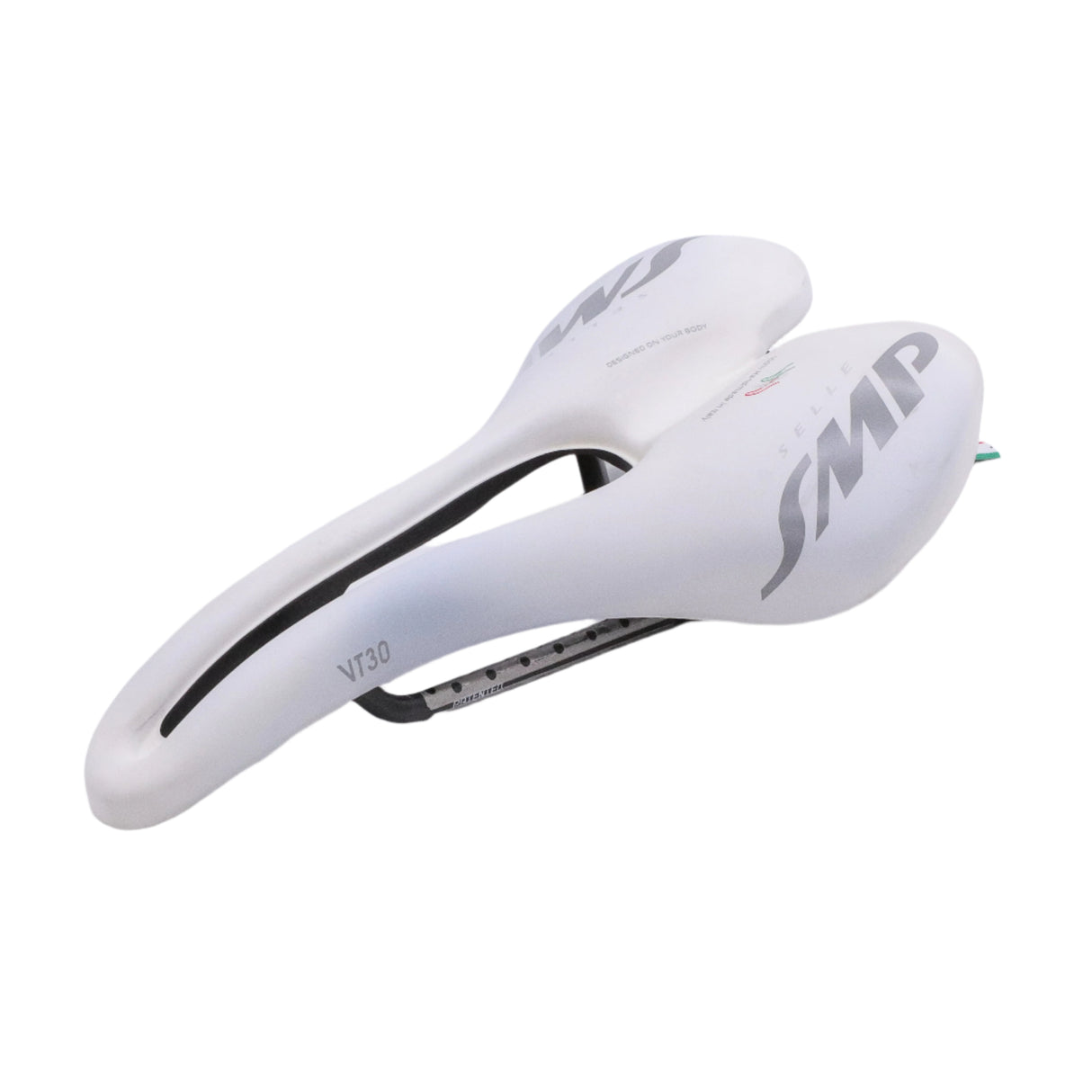 SMP Selle VT30 Carbon Rails White Road Bike Saddle - 155mm