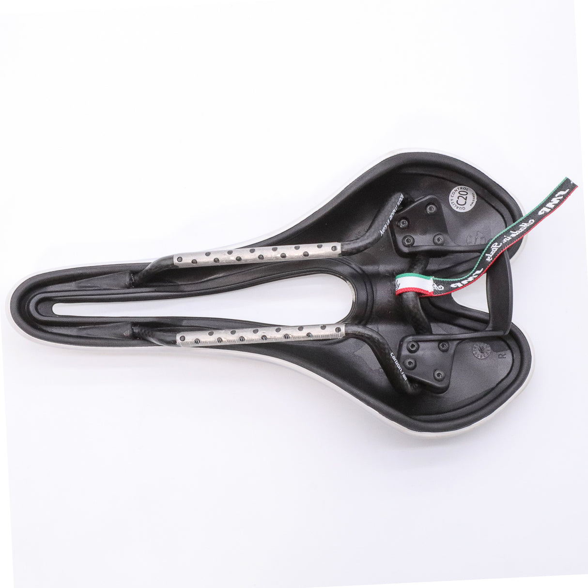 SMP Selle VT30 Carbon Rails White Road Bike Saddle - 155mm