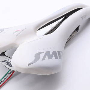 SMP Selle VT30 Carbon Rails White Road Bike Saddle - 155mm
