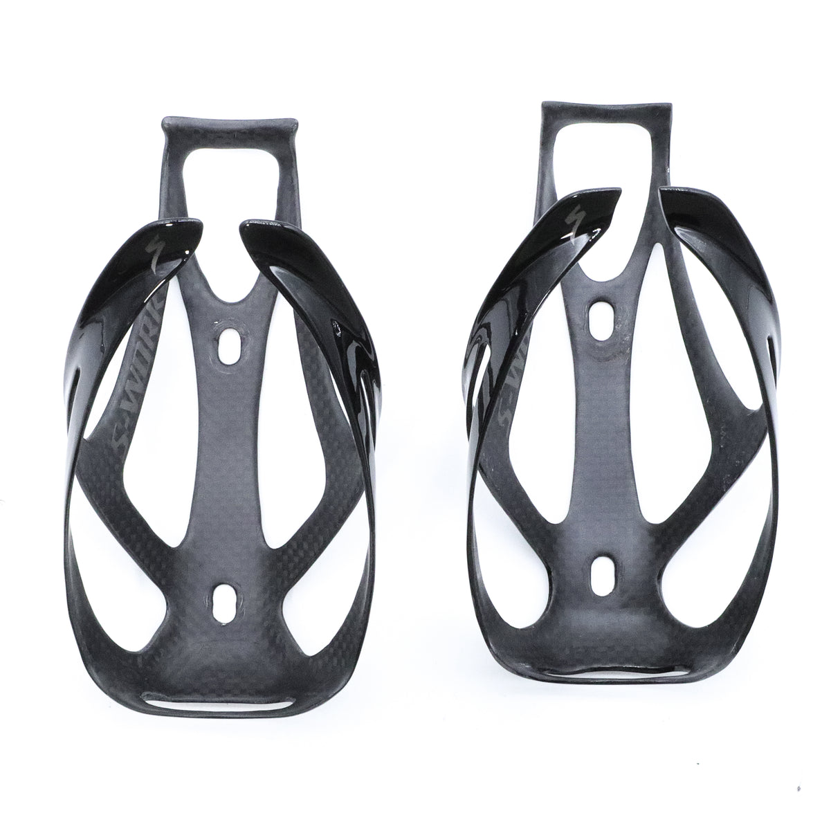 Specialized S-Works Rib III Gloss Carbon Top Load Bottle Cages Pair - 48g