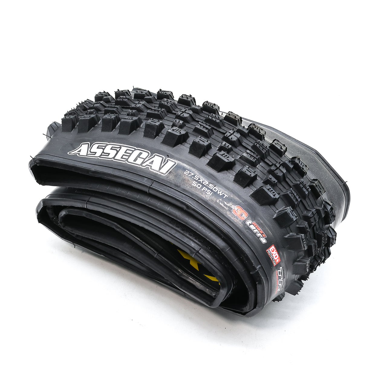 Maxxis Assegai Tire - 27.5x2.50WT, Tubeless, Folding, Black, 3C MaxxTerra, EXO+