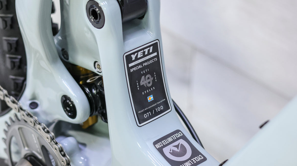 Yeti SB160 Turq Series 40th Anniversary Team Edition Mountain Bike - 2025, Large