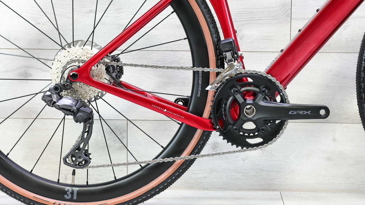 3T Racemax Italia GRX Di2 Rosso Gravel Bike - 2025, Small