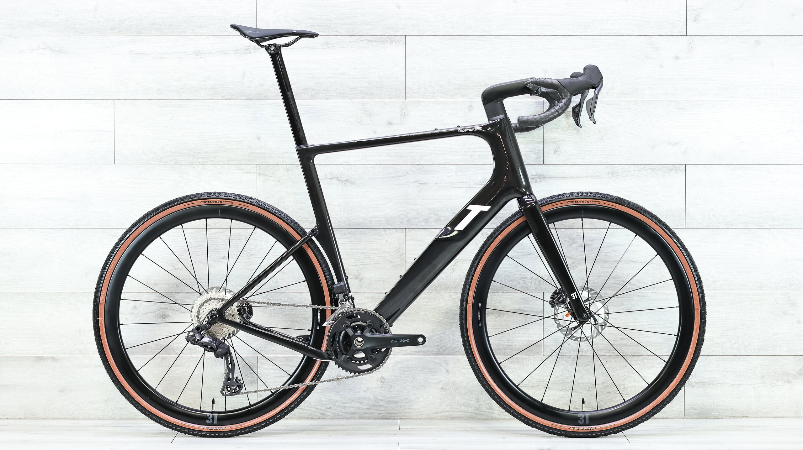 gravel bike 2x12 3T Racemax Integrale WPNT GRX Di2 Black Gravel Bike