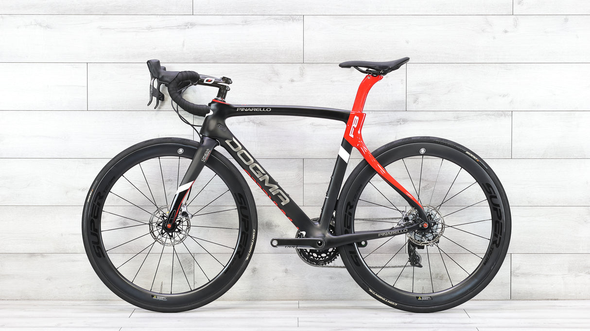 Pinarello F8 Disk Red eTap AXS Road Bike - 2021, 54cm