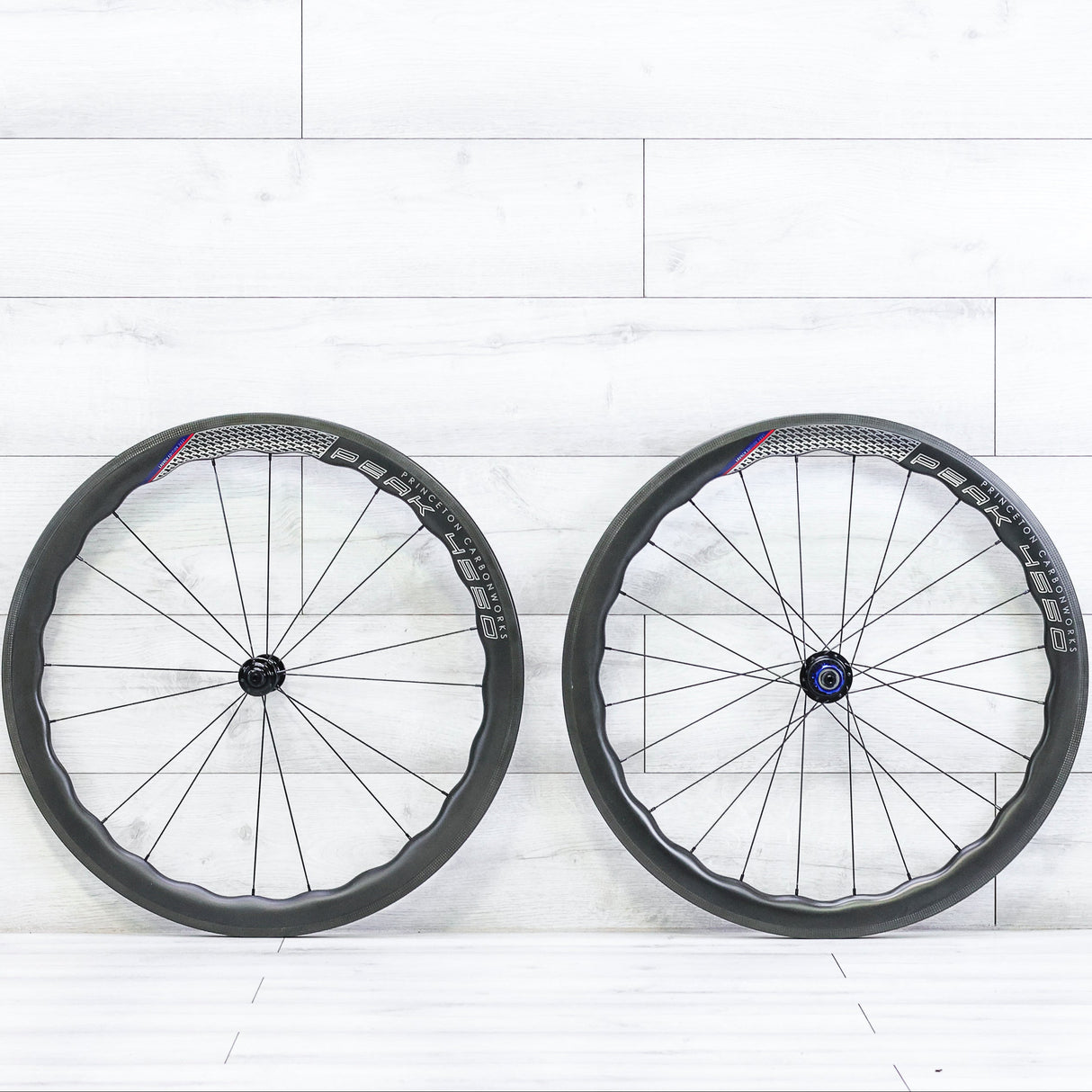 Princeton CarbonWorks Peak 4550 With Tune Hubs Carbon Rim Wheelset - 700c, Tubeless, Rim Brake, Shimano HG 10/11/12-Speed