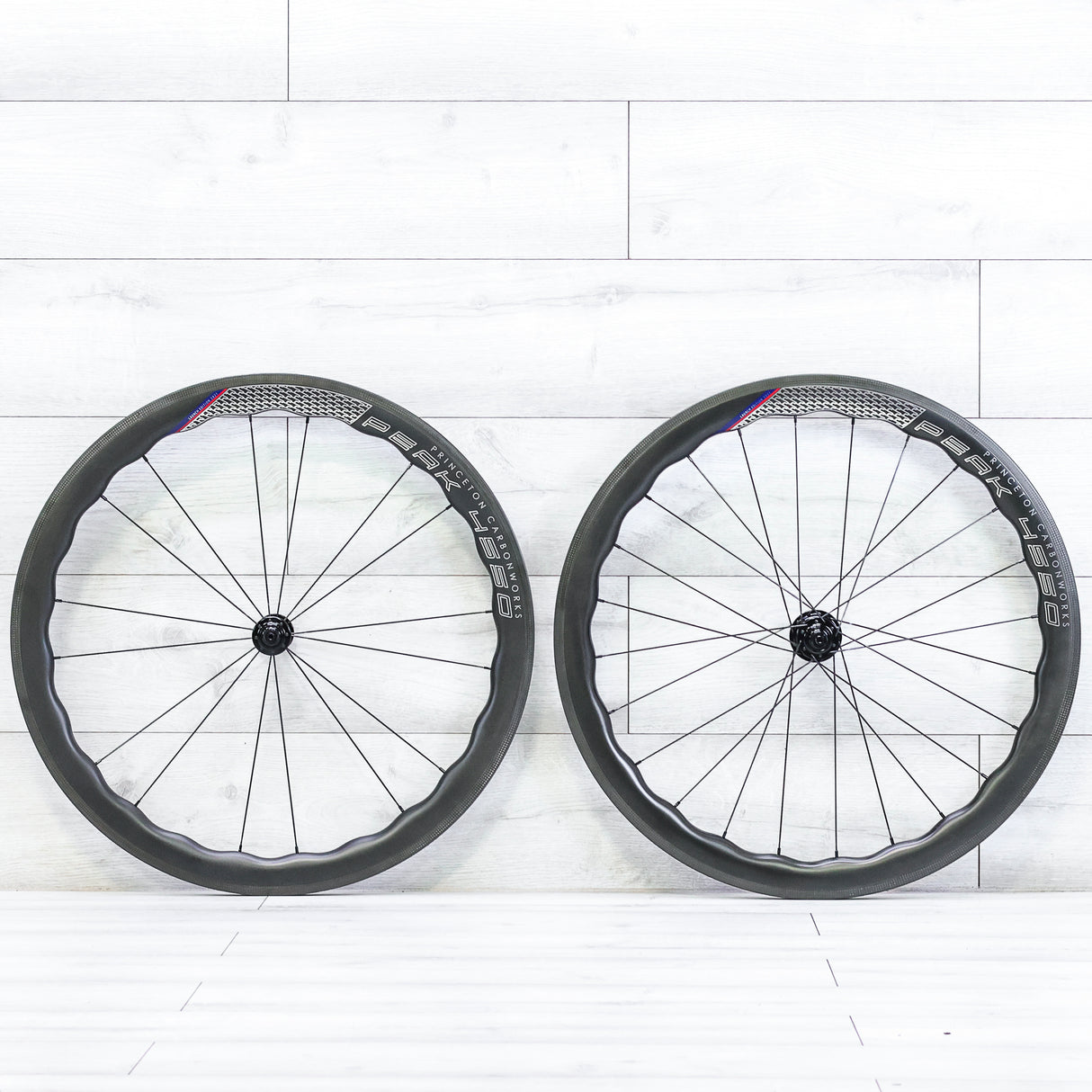 Princeton CarbonWorks Peak 4550 With Tune Hubs Carbon Rim Wheelset - 700c, Tubeless, Rim Brake, Shimano HG 10/11/12-Speed