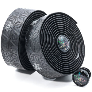 Super Sticky Kush Bicycle Handlebar Tape - Black with White Stars
