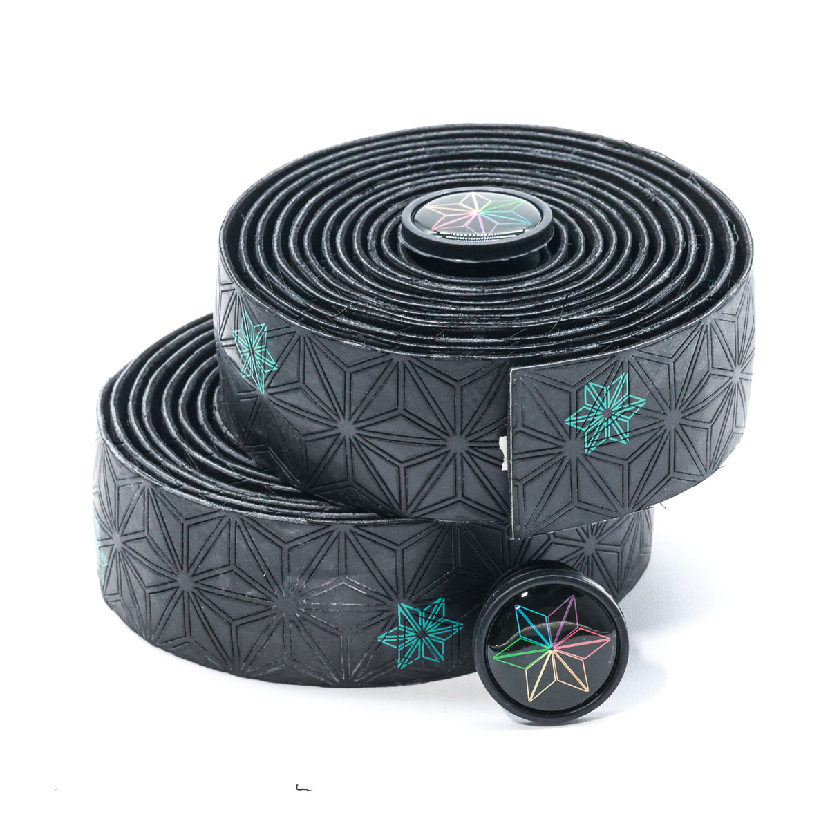 Super Sticky Kush Bicycle Handlebar Tape - Black with Celeste Stars