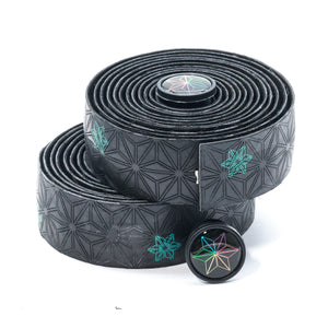 Super Sticky Kush Bicycle Handlebar Tape - Black with Celeste Stars