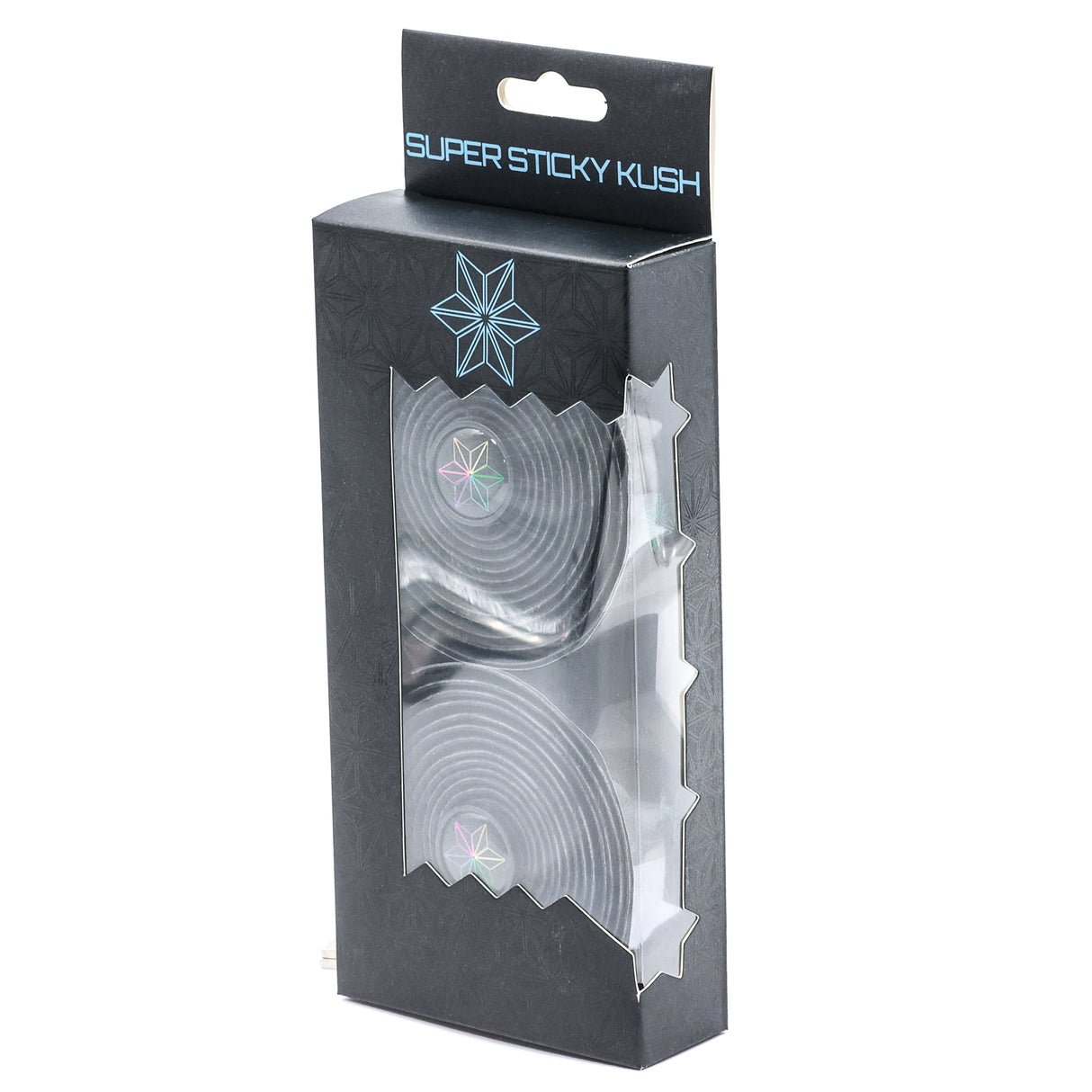 Super Sticky Kush Bicycle Handlebar Tape - Black with Celeste Stars