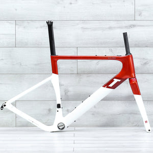 3T Exploro RaceMax Red/White Gravel Bike Frameset - 2023, 54cm