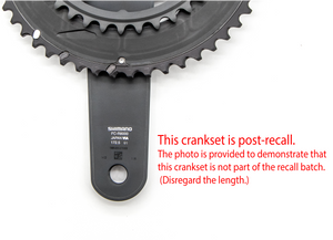 Shimano Ultegra FC-R8000 Crankset 50/34T 2x11 Speed POST RECALL