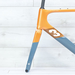 3T Exploro Racemax Gravel Bike Frameset Orange/Grey - 56cm