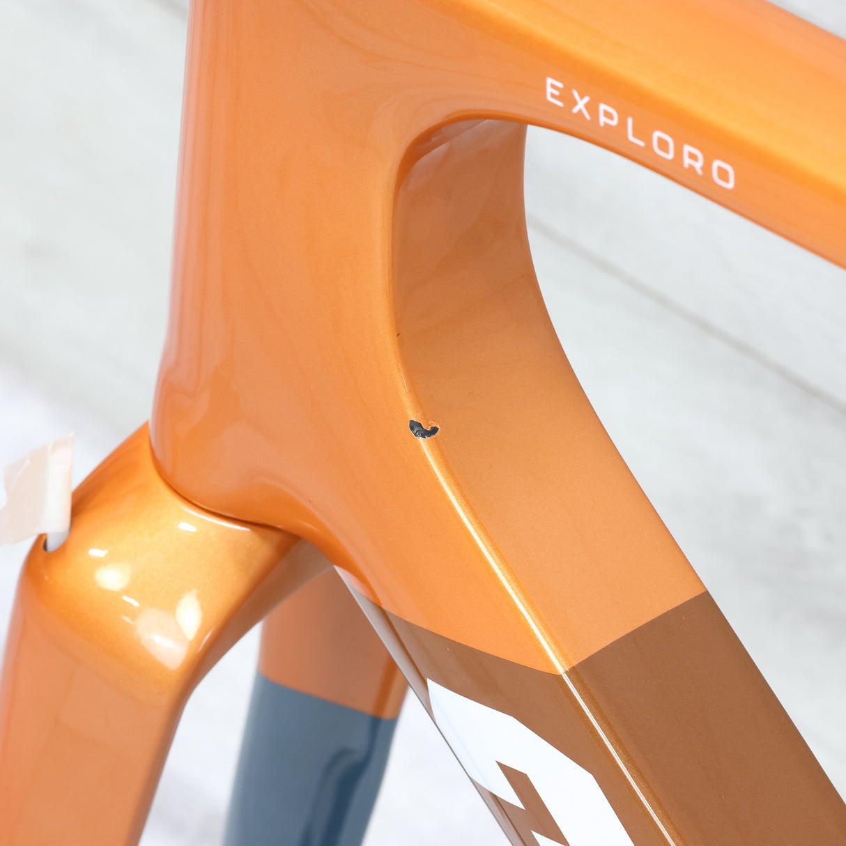 3T Exploro Racemax Gravel Bike Frameset Orange/Grey - 56cm