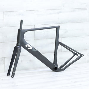 3T Exploro RaceMax Italia Raw/Gloss 2x Gravel Bike Frameset - 58cm