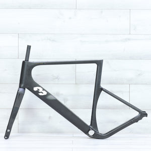 3T Exploro RaceMax Italia Raw/Gloss 2x Gravel Bike Frameset - 58cm