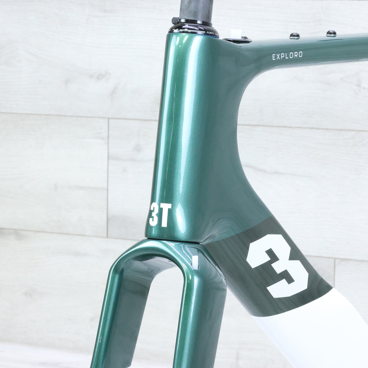 3T Exploro Racemax Gravel Bike Frameset 700c Emerald/White