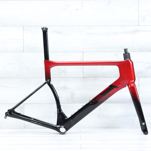 3T Strada 2x Disc Brake Aero Road Bike Frameset 700c Red/Black - 56cm