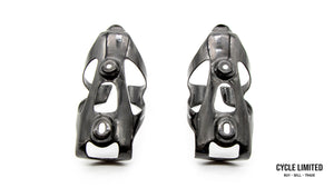Wiel Full Carbon Fiber Water Bottle Cage Pair Black Glossy 48g