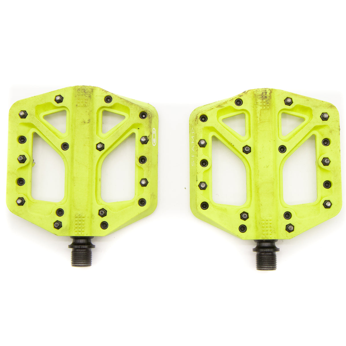 Crank Brothers Stamp 1 Flat Platform Pedals Citron Small 325g