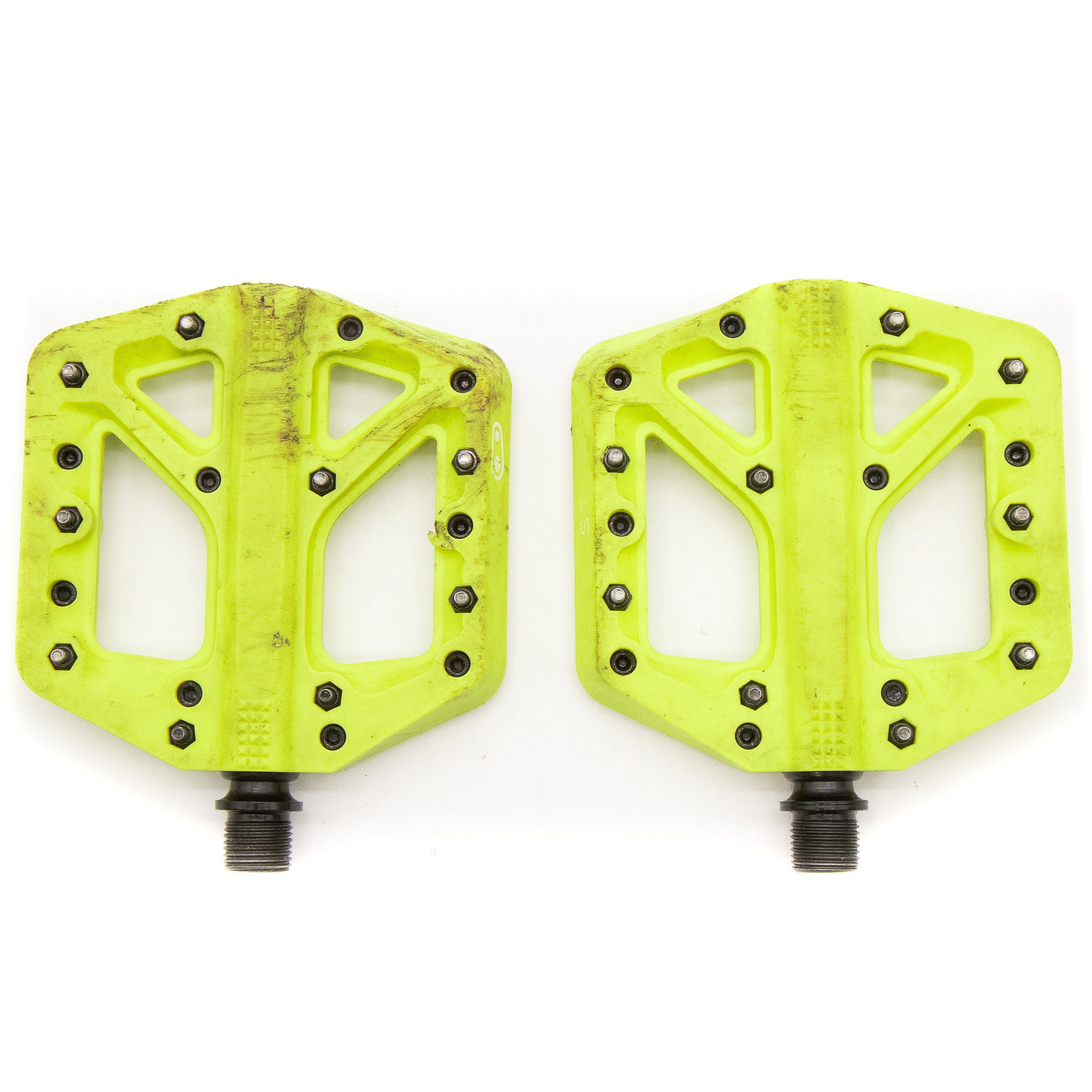 pedale crankbrothers stamp 1 small Crank Brothers Stamp 1 Flat Platform Pedals Citron Small 325g – Cycle Limited