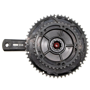 Rotor Flow Aero Alloy Crankset 172.5mm NoQ Road Bike 53/39T 130BCD Triathlon TT 754g