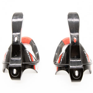 Elite Cannibal Bottle Cages Pair Black Red 83g