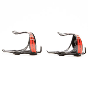 Intense Top Load Water Bottle Cages Pair Red Black 97g