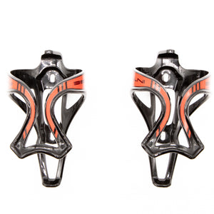 Intense Top Load Water Bottle Cages Pair Red Black 97g