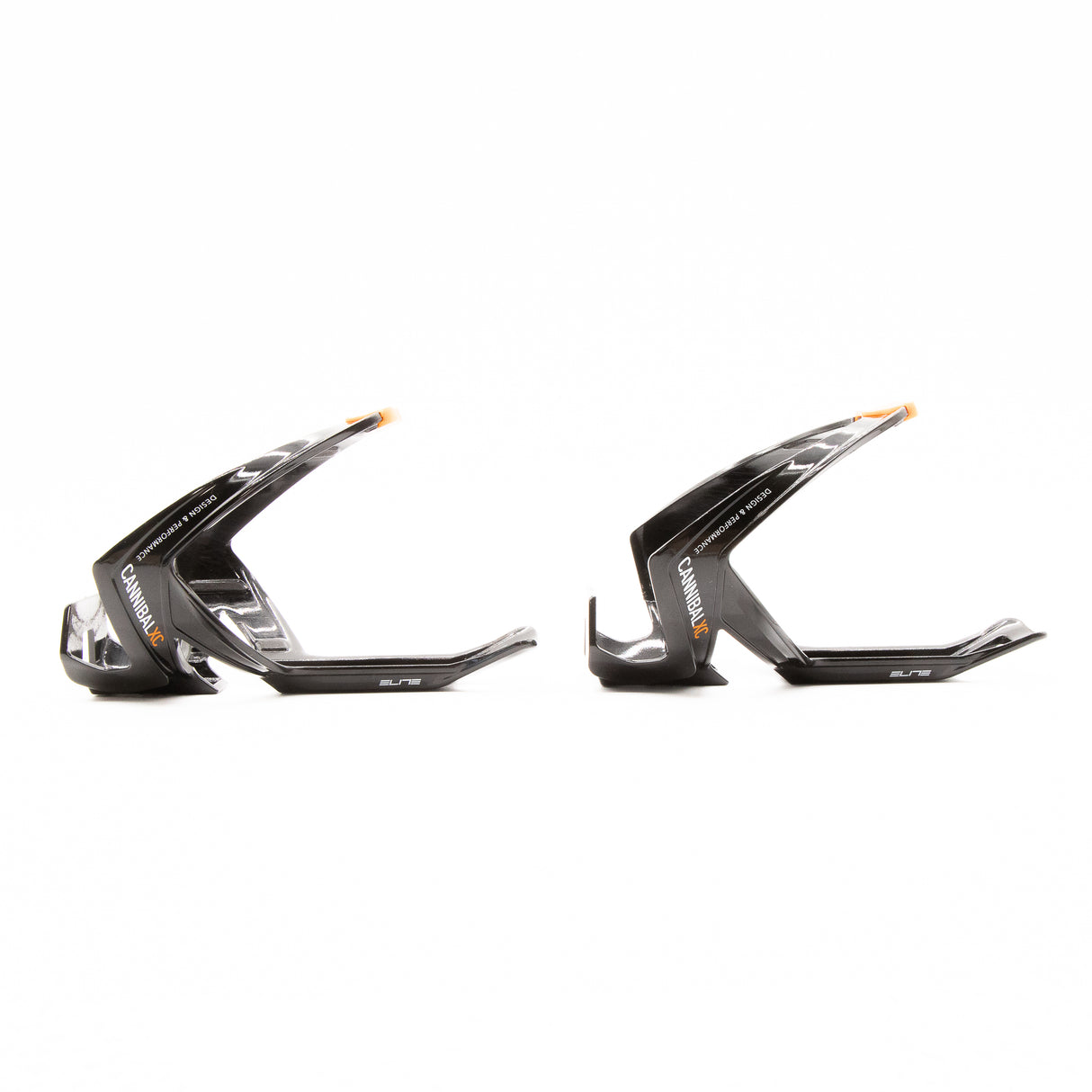 Elite Cannibal Bottle Cages Pair Black/Orange 83g