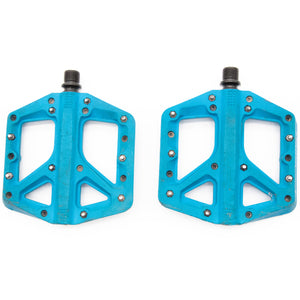 Crank Brothers Stamp 1 Flat Platform Pedals Blue Large 355g