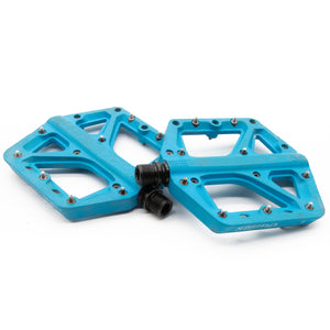 Crank Brothers Stamp 1 Flat Platform Pedals Blue Large 355g