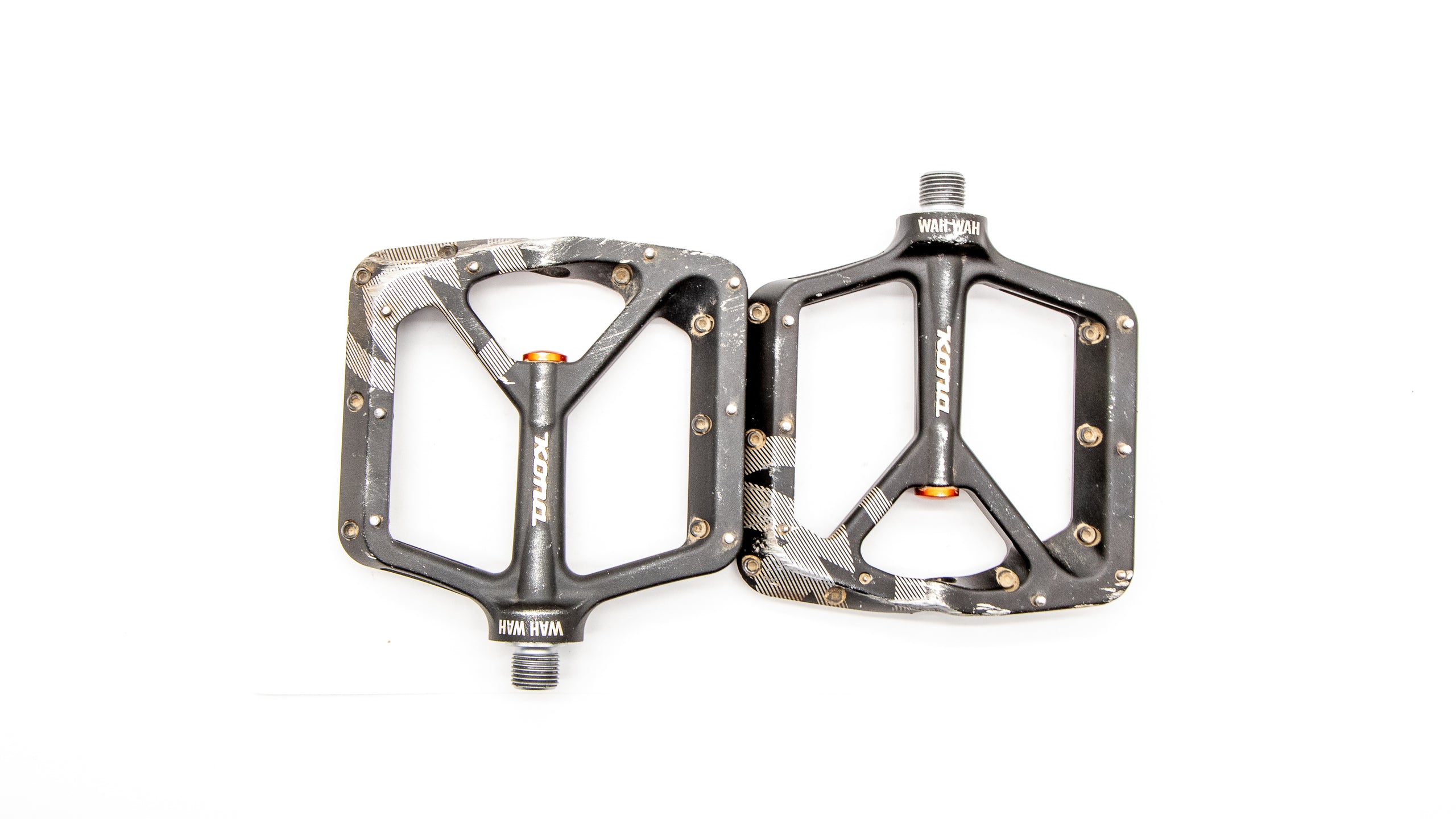 johnk pedals Kona Wah Wah 2 Black Aluminum Flat Pedals 433g – Cycle Limited