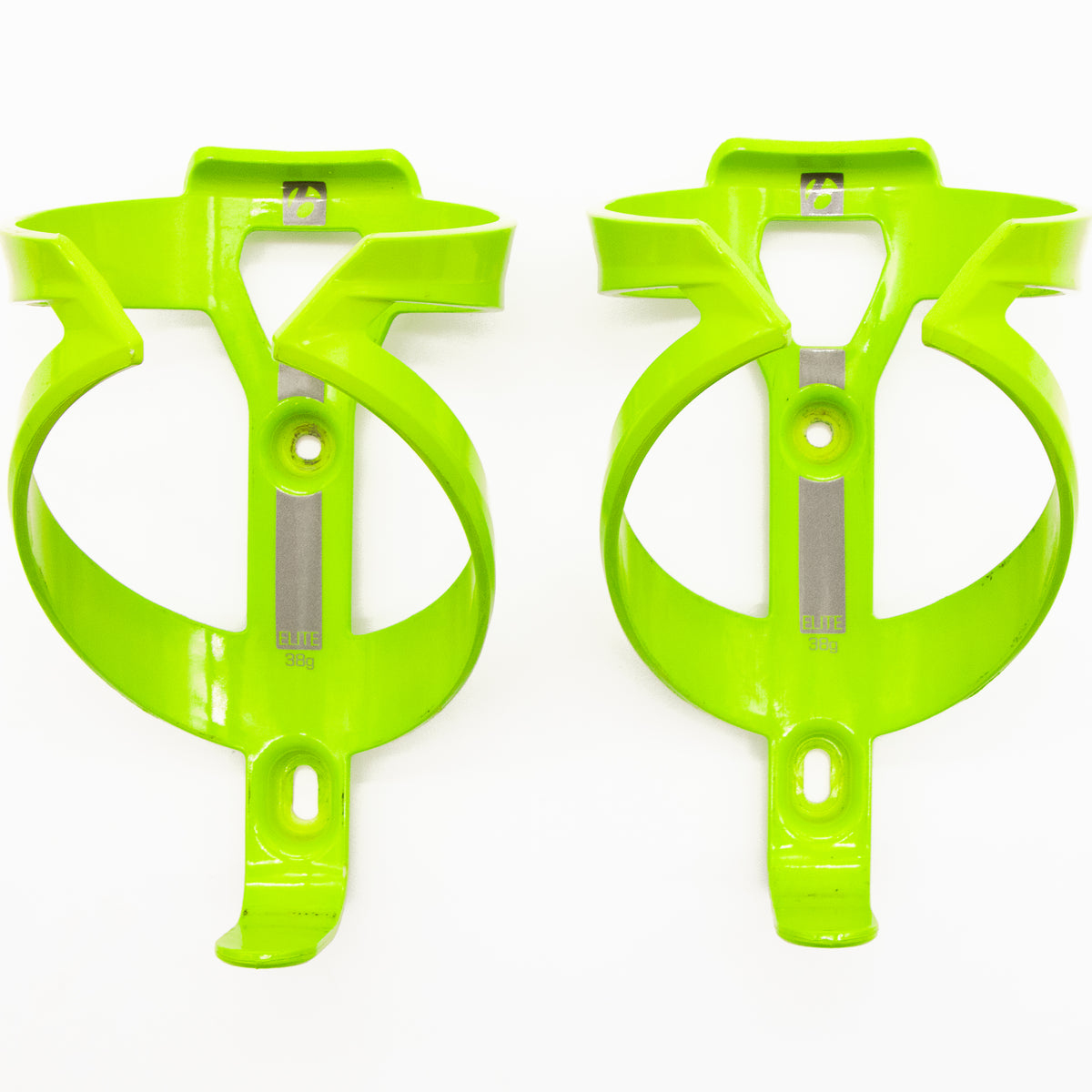 Bontrager Elite Recycled Water Bottle Cage Pair Lime Green 68g Cycle