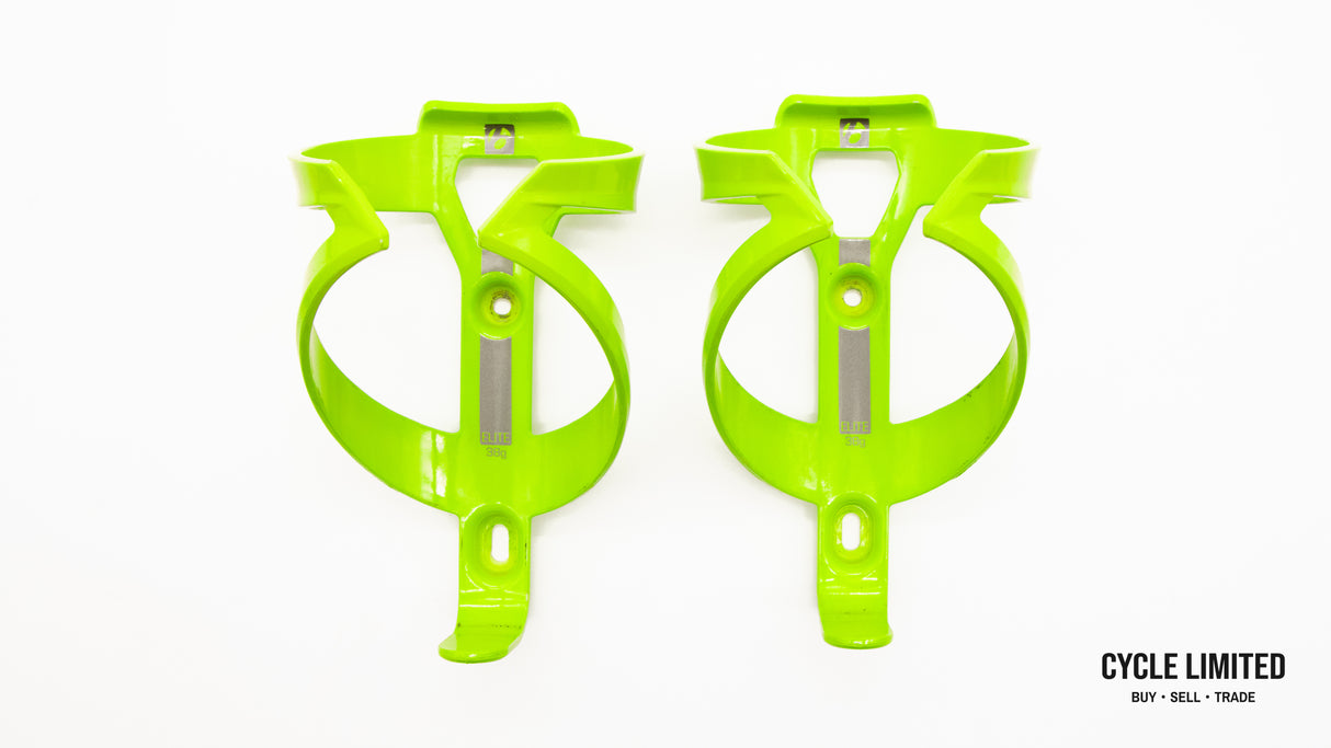 Bontrager Elite Recycled Water Bottle Cage Pair Lime Green 68g