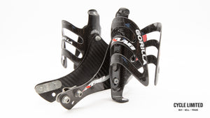 XLAB Carbon Wing 400i Water Bottle Cage Mount With 2 Pair Carbon Gorilla Cages 231g