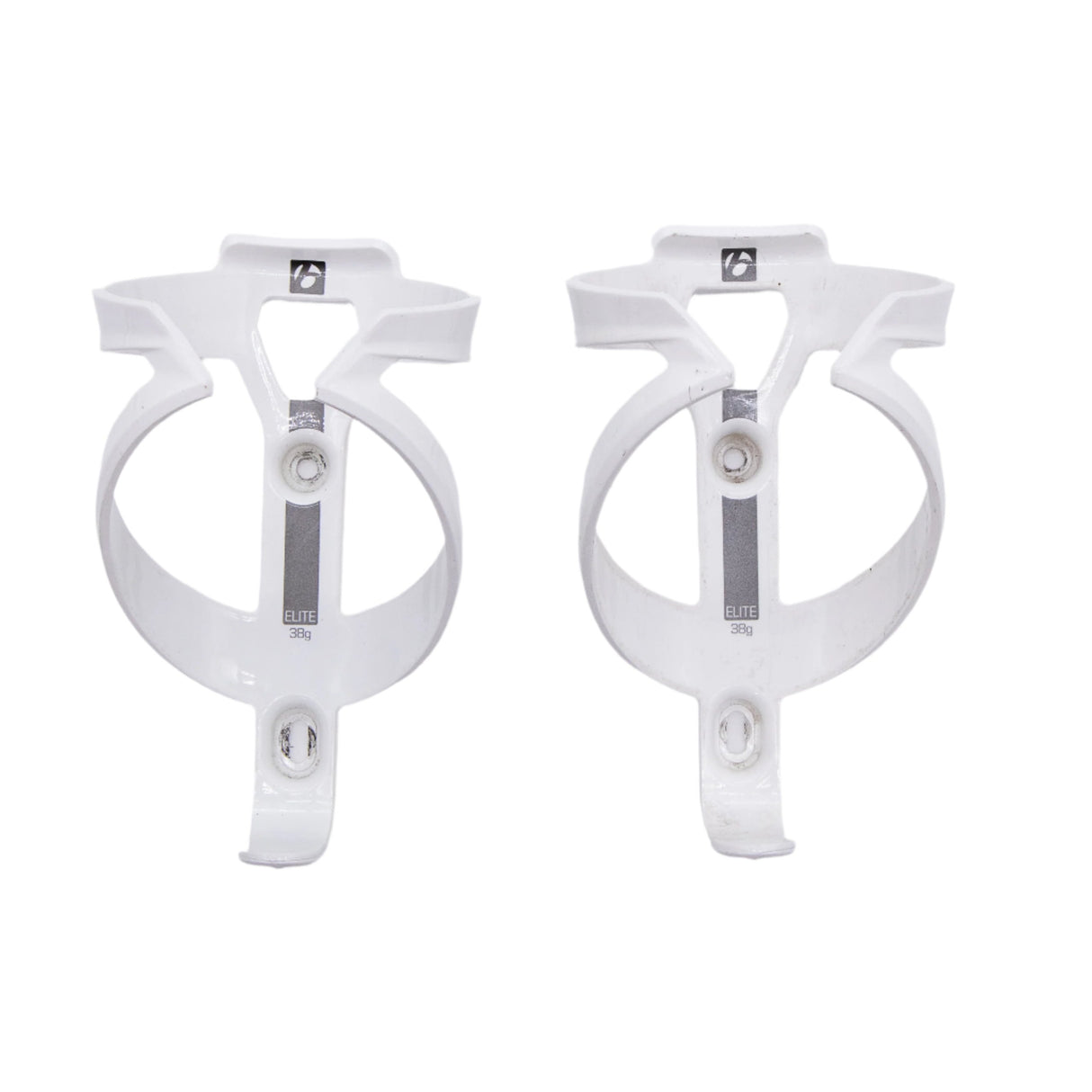 Bontrager Elite Water Bottle Cages Gloss White Pair 69g