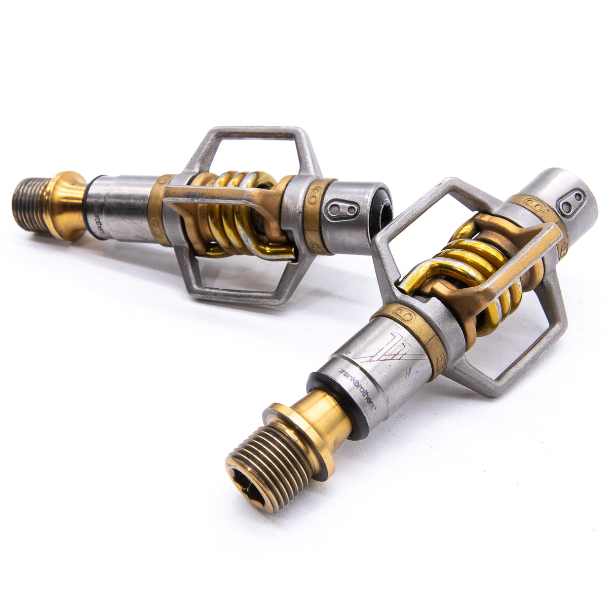 Crank Brothers Eggbeater 11 Gold Clipless MTB Pedals Titanium 185g