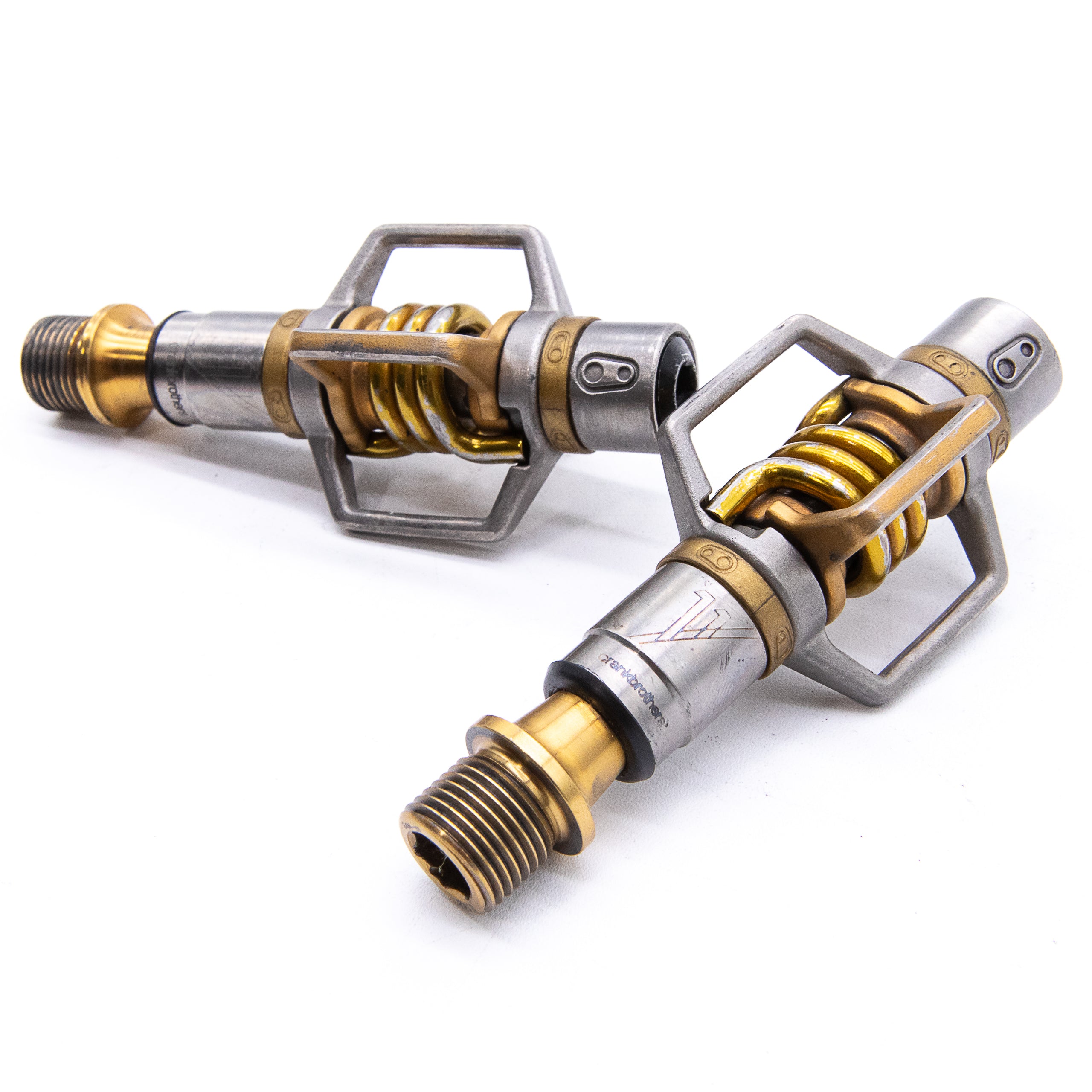eggbeater pedal adapter Crank Brothers Eggbeater 11 Gold Clipless MTB Pedals Titanium 185g – Cycle Limited