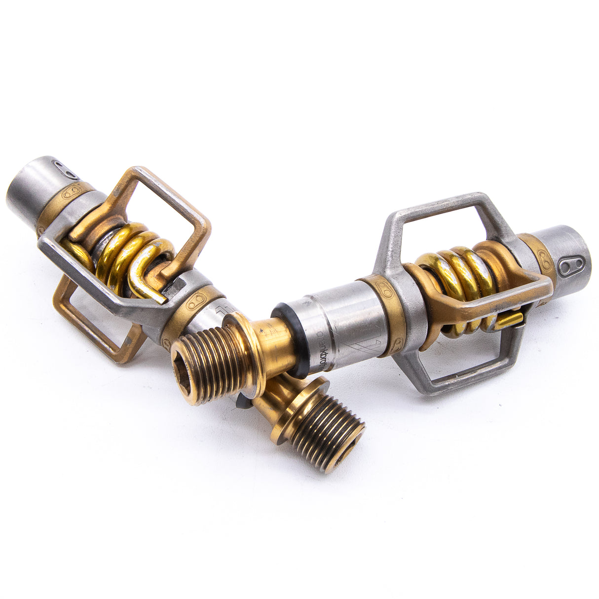 Crank Brothers Eggbeater 11 Gold Clipless MTB Pedals Titanium 185g