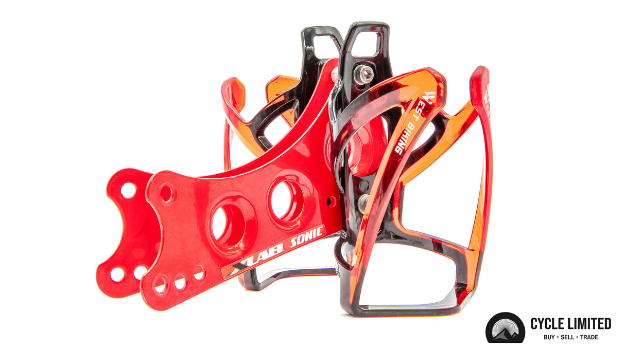 XLAB Sonic Wing Red with Bottle Cages (No Mounting Hardware) 153g