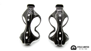 Arundel Mandible 3K Weave Glossy Carbon Bottle Cage Pair 54g