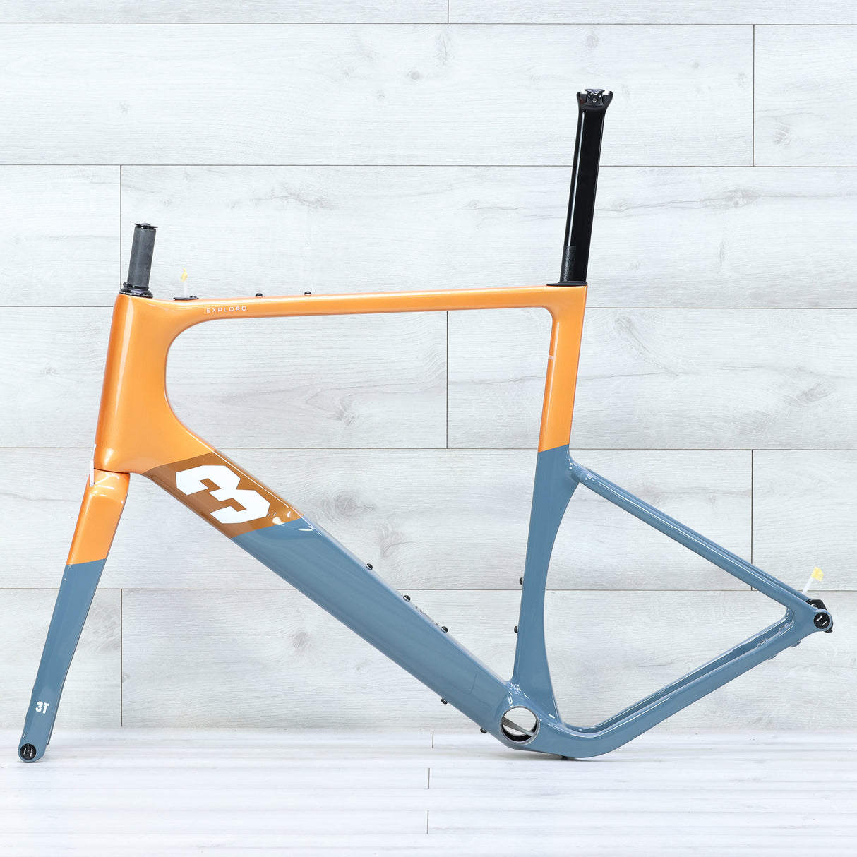 3T Exploro Racemax Gravel Bike Frameset Orange/Grey