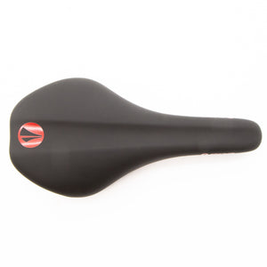 New SDG Duster Black Red MTB Saddle Steel Rails