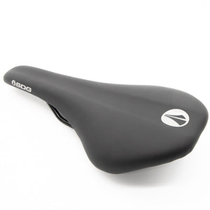 New SDG Duster Black Silver MTB Saddle Steel Rails